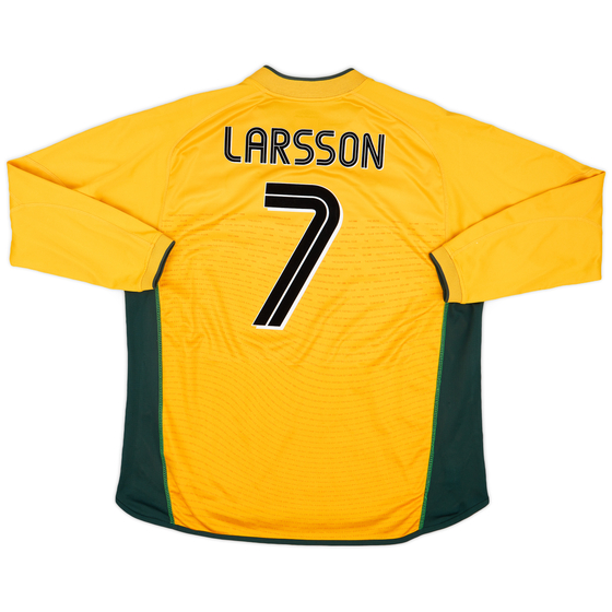 2002-03 Celtic Away L/S Shirt Larsson #7 - 7/10 - (XXL)