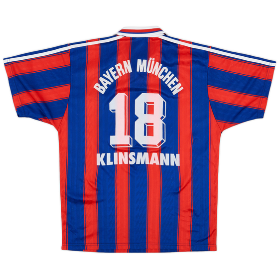 1995-97 Bayern Munich Home Shirt Klinsmann #18 - 8/10 - (M)
