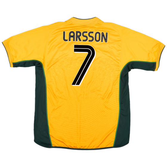 2002-03 Celtic Away Shirt Larsson #7 - 8/10 - (XL)