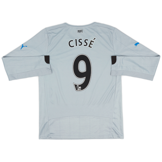 2014-15 Newcastle Away L/S Shirt Cisse #9 - 8/10 - (S)
