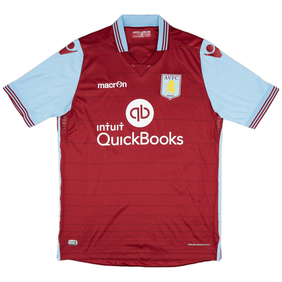 2015-16 Aston Villa Home Shirt - 9/10 - (XL)