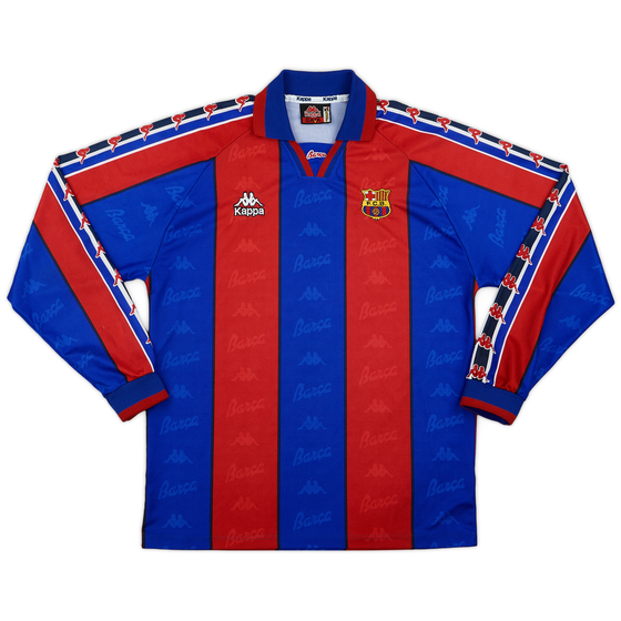 1995-97 Barcelona Home L/S Shirt - 9/10 - (XL)