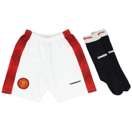 1996-98 Manchester United Home Shorts and Socks - 6/10 - (S)