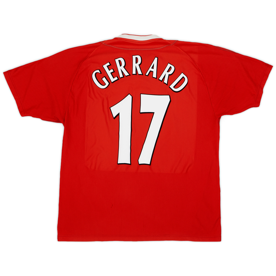 2002-04 Liverpool Home Shirt Gerrard #17 - 4/10 - (L)