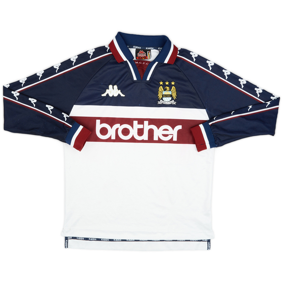 1997-98 Manchester City Away L/S Shirt - 7/10 - (S)