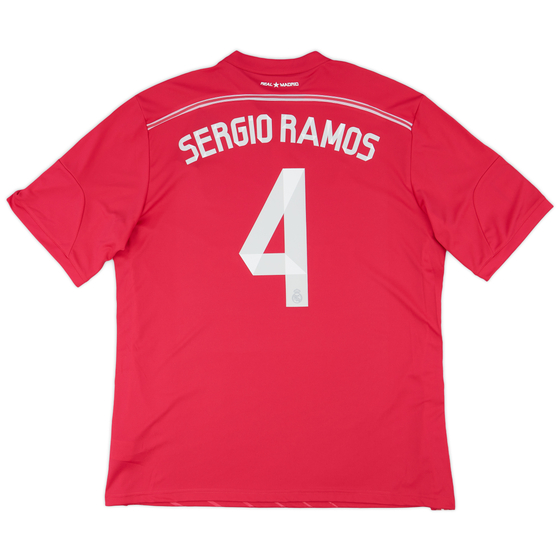 2014-15 Real Madrid Away Shirt Sergio Ramos #4 (XXL)