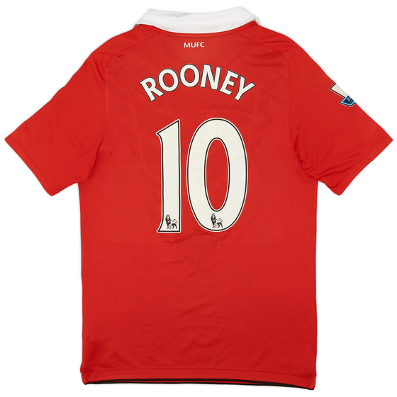 2010-11 Manchester United Home Shirt Rooney #10 - 7/10 - (S)