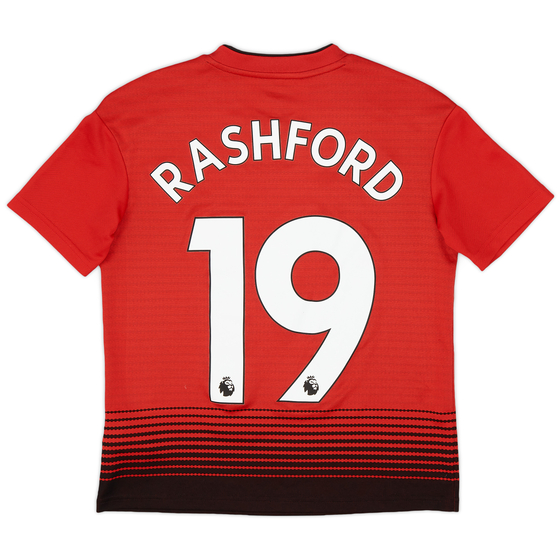 2018-19 Manchester United Home Shirt Rashford #19 - 8/10 - (M.Boys)