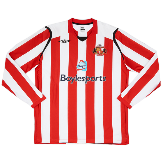 2008-09 Sunderland Home L/S Shirt - 10/10 - (XXL)