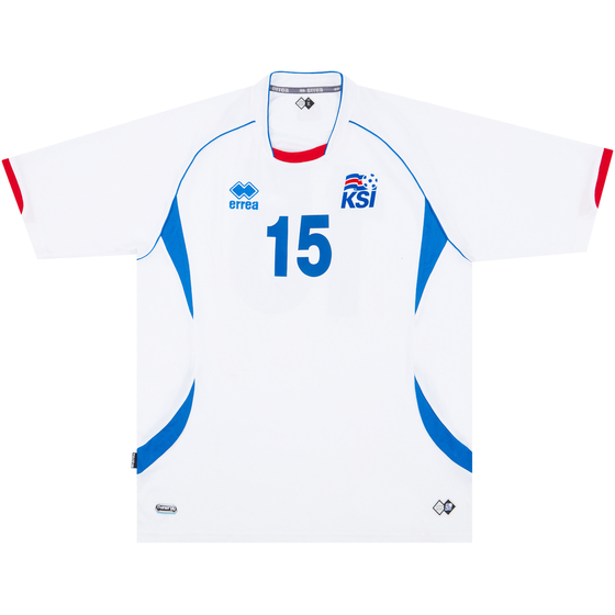 2012 Iceland Match Worn Away Shirt #15 (Jónasson) v Sweden