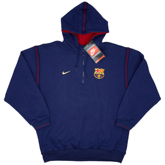 1998-99 Barcelona Nike Hooded 1/4 Zip Jumper (L)