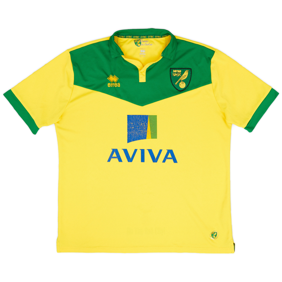 2014-15 Norwich Home Shirt - 6/10 - (XXL)