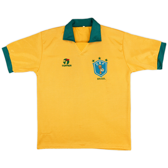 1990 Brazil Home Shirt - 9/10 - (L)