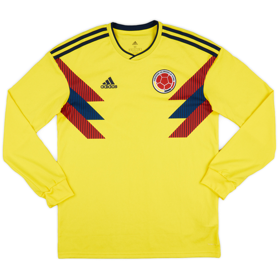2018-19 Colombia Home L/S Shirt - 9/10 - (M)