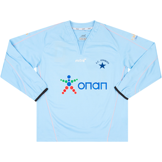 2006-07 Ionikos Match Issue Home L/S Shirt Melabianakis #13