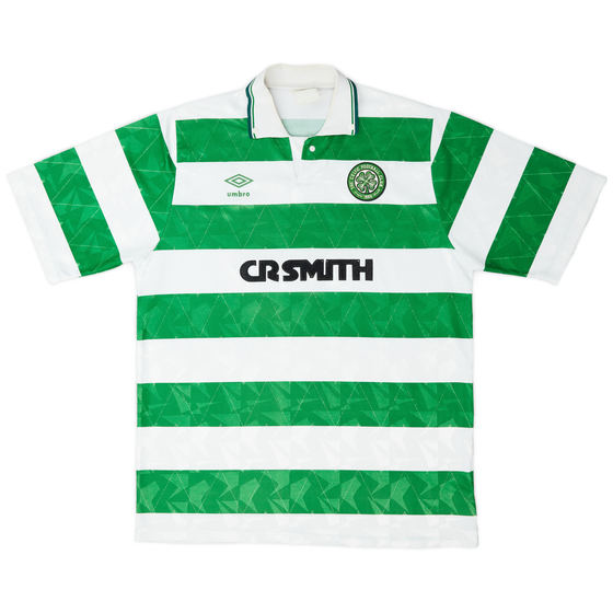 1989-91 Celtic Home Shirt - 8/10 - (XL)