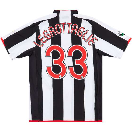 2007-08 Juventus Match Issue Home Shirt Legrottaglie #33