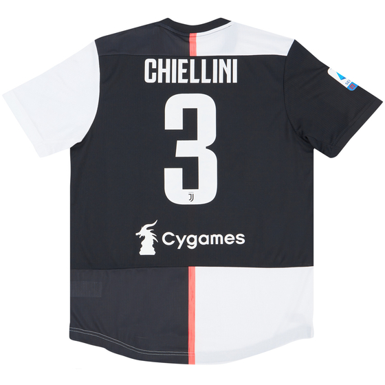 2019-20 Juventus Player Issue Domestic Home Shirt Chiellini #3