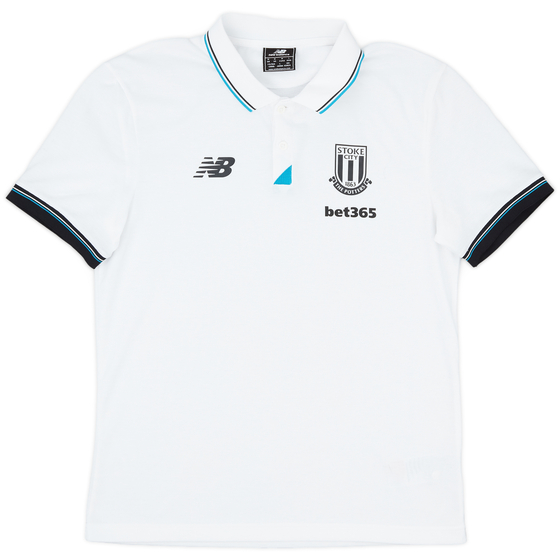 2014-15 Stoke City New Balance Polo Shirt - 9/10 - (M)