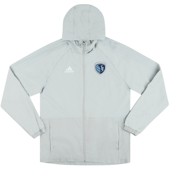 2018 Sporting Kansas City Player Issue Training Rain Jacket (Excellent) L