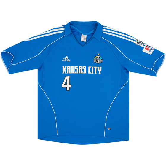 2005 Kansas City Wizards Match Issue Home Shirt Thomas #4
