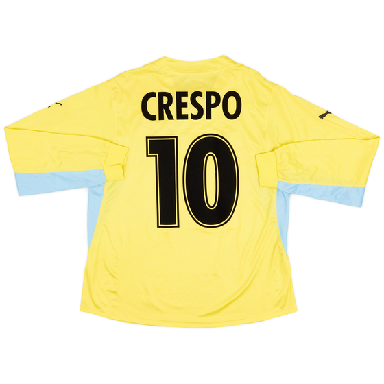 2001-02 Lazio Away L/S Shirt Crespo #10 - 6/10 - (L)