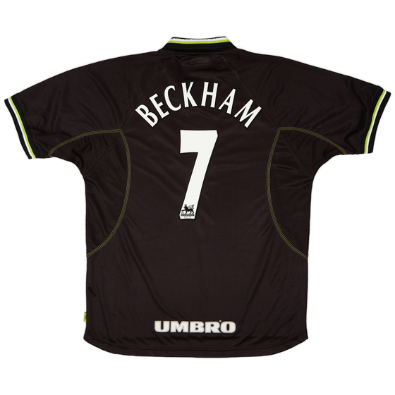 1998-99 Manchester United Third Shirt Beckham #7 - 9/10 - (XL)