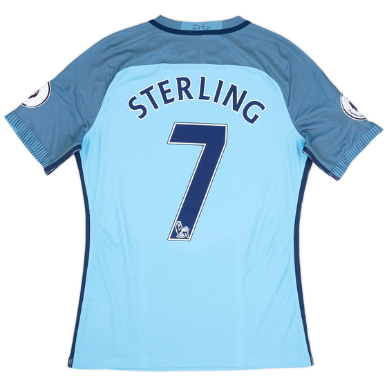 2016-17 Manchester City Authentic Home Shirt Sterling #7 - 10/10 - (L)