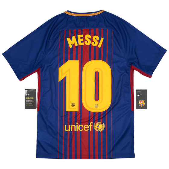 2017-18 Barcelona Home Shirt Messi #10 (S)