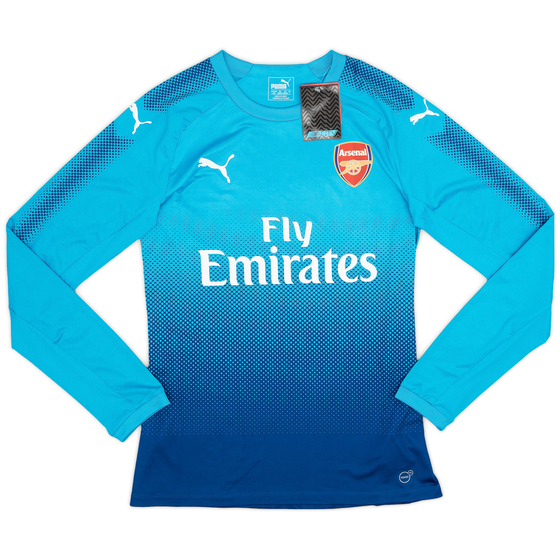 2017-18 Arsenal Authentic (ACTV Fit) Away L/S Shirt (L)