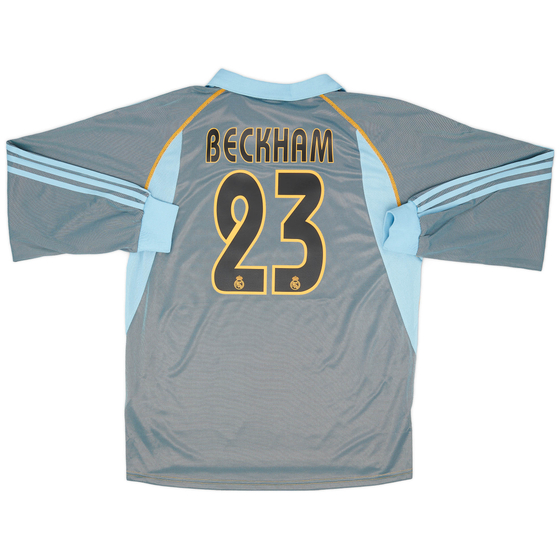 2003-04 Real Madrid Third L/S Shirt Beckham #23 (M)