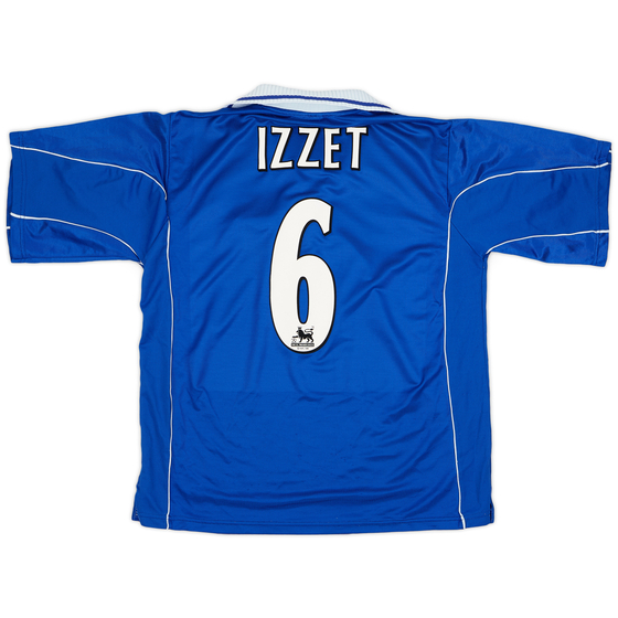2000-01 Leicester Home Shirt Izzet #6 - 8/10 - (XL)
