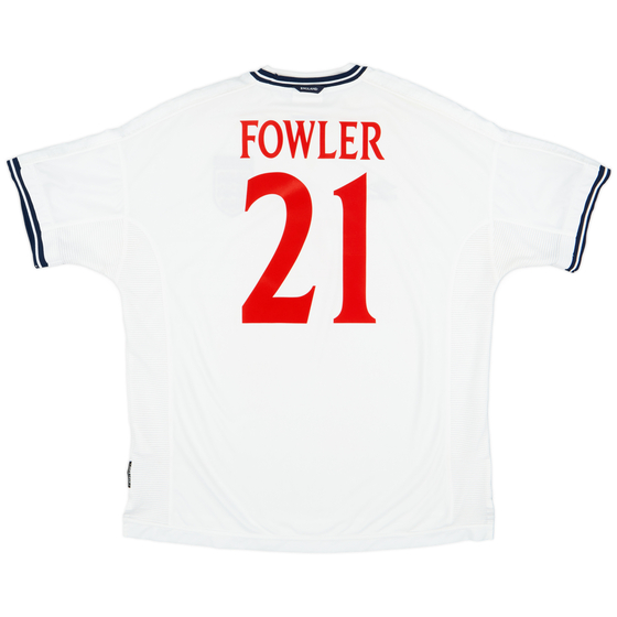1999-01 England Home Shirt Fowler #21 - 9/10 - (XXL)