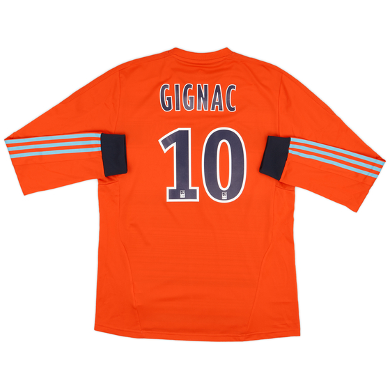2011-12 Olympique Marseille Authentic Third L/S Shirt Gignac #10 - 9/10 - (XL)