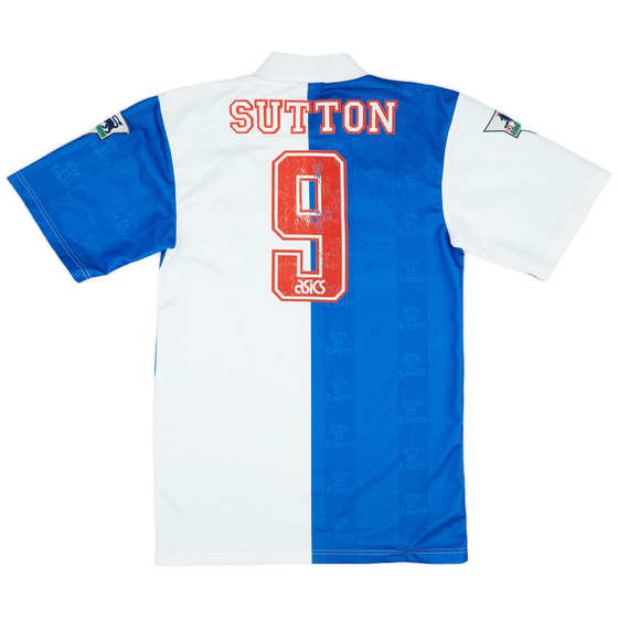 1996-98 Blackburn Home Shirt Sutton #9 - 5/10 - (S)