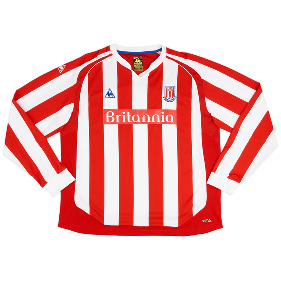 2009-10 Stoke City Home L/S Shirt - 8/10 - (XXL)