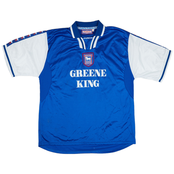 1997-99 Ipswich Home Shirt #8 - 9/10 - (XL)