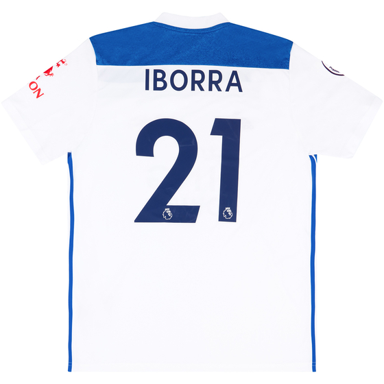2018-19 Leicester Match Issue Third Shirt Iborra #21