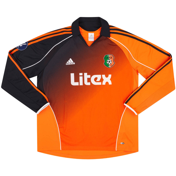 2005-06 Litex Lovech Match Issue UEFA Cup Home L/S Shirt Zhelev #3 (v AZ)