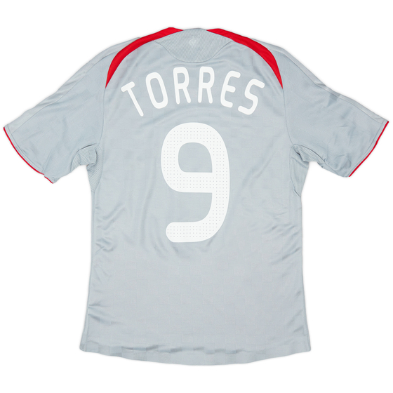 2008-09 Liverpool Player Issue CL Away Shirt Torres #9