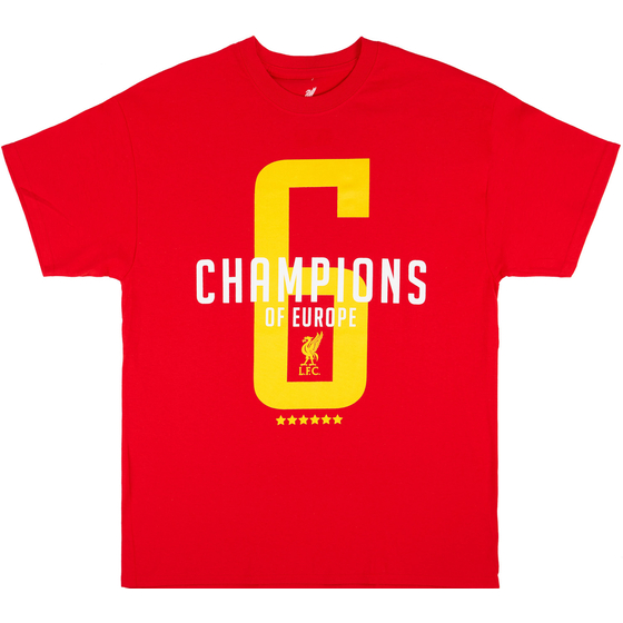 2019-20 Liverpool '6 Champions of Europe' Graphic Tee Womens