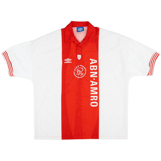 1995-96 Ajax Home 'De Meer' Shirt - 8/10 - (XXL)