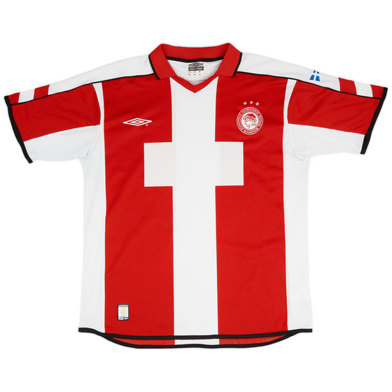 2003-04 Olympiakos Home Shirt - 8/10 - (XL)
