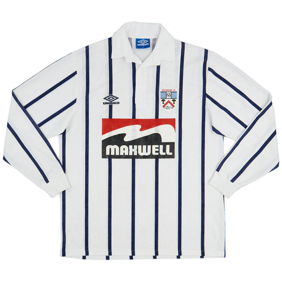 1994-95 Coleraine Away L/S Shirt - 7/10 - (XL)