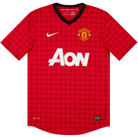 2012-13 Manchester United Home Shirt - 8/10 - (XL)