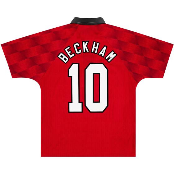 1996-98 Manchester United Home Shirt Beckham #10 - 7/10 - (XXL)