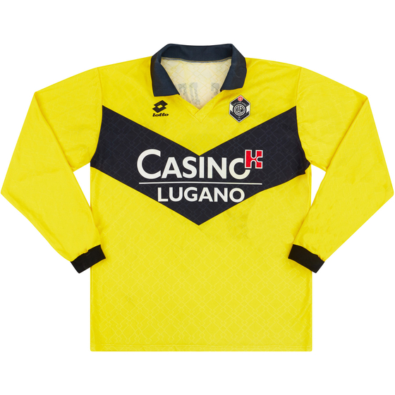 1996-97 Lugano Match Issue Third L/S Shirt #6