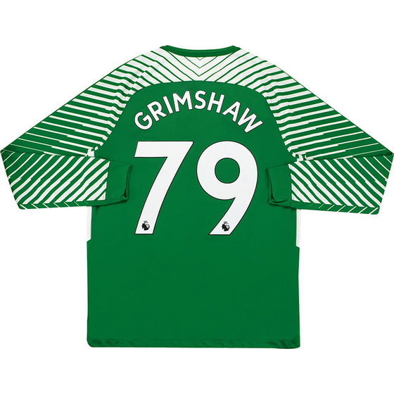 2017-18 Manchester City Match Issue GK Home Shirt Grimshaw #79 M