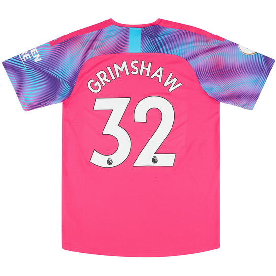 2019-20 Manchester City Match Issue GK Shirt Grimshaw #32