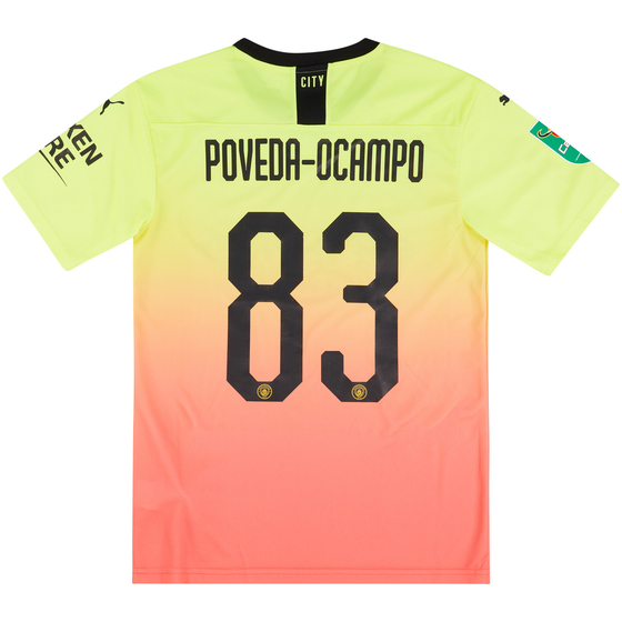 2019-20 Manchester City Match Issue Third Shirt Poveda-Ocampo #83